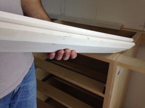 Master Reach-in - Baseboard Trim Installed Instead of Studs or Shims